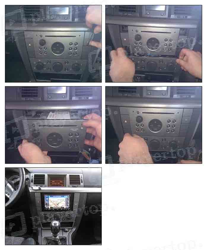 montage autoradio opel vectra 2005 2008